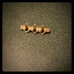 Vintage Gold & Pearl Pin
